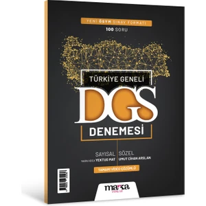 Marka Yayınları 2025 DGS Türkiye Geneli Sayısal Sözel Yeni Sınav Müfredatına Uygun Deneme