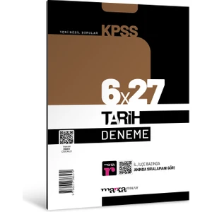 Marka Yayınları 2025 KPSS Tarih 6x27 Deneme Tamamı Video Çözümlü