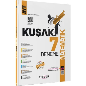 Marka Yayınları 2024 AYT Matematik Kolaydan Zora 7 Kuşak Deneme Tamamı Video Çözümlü
