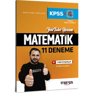 Marka Yayınları 2025 KPSS Matematik 11 Deneme Tamamı Video Çözümlü Yektugmat