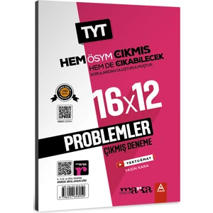 Marka Yayınları 2025 TYT Problemler ÖSYM Çıkmış ve Çıkabilecek Sorulardan Oluşturulmuş 16 Deneme Sınavı Tamamı Video Çözümlü
