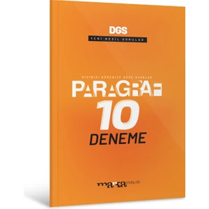 Marka Yayınları DGS Paragraf Yeni Nesil 10 Deneme