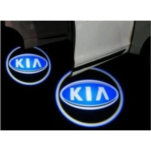 Minçi Garage Kia (Mavi) Mesafe Sensörlü Kapı Altı Logo