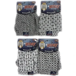 Sedef Yıldız 1012 Penye Emprime 1 Adet Erkek Boxer