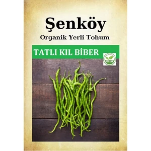 Tatlı Kıl Biber Tohumu Doğal Ata Biber Tohumu Pakette 100 Adet ve Sebze Tohumu