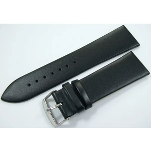 Bizon 18MM Siyah Deri Saat Kayışı Dikişsiz Klasik Saat Kordonu Si