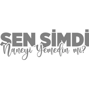 Quart Aksesuar Sen Şimdi Naneyi Yemedin Mi Oto Cam Sticker Araba Sticker