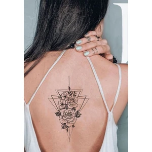BP Tattoo Geometrik Çiçek Geçici Dövme