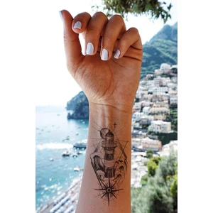 BP Tattoo Lighthouse Geçici Deniz Feneri Dövmesi