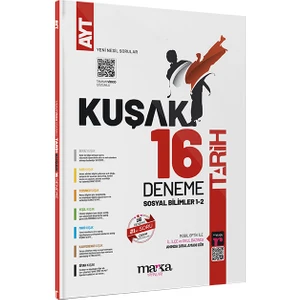 Marka Yayınları 2024 AYT Tarih Kolaydan Zora 16 Kuşak Deneme Tamamı Video Çözümlü