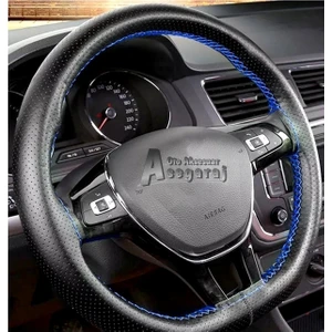 Gürler Oto Kılıf ve Aksesuar Fiat Fiorino 2008-2015 Direksiyon Kılıfı Noktalı Mavi Ipli ( 38×10.5cm )