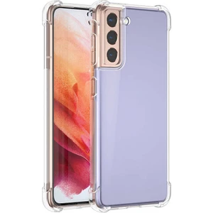Tekno Grup Samsung Galaxy S21 Kılıf Ultra Korumalı Şeffaf Anti Shock Kılıf + Nano Ekran Koruyucu