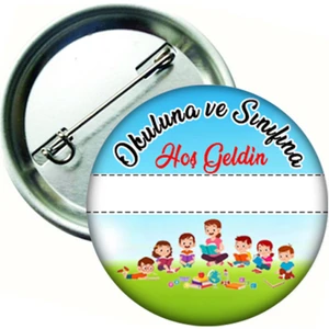 Hediye Panayırı 20 Adet Okuluna ve Sınıfına Hoş Geldin Öğrenci Yaka Rozeti