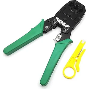 EKS Ticaret Alfais AL-4507 Rj9 RJ12 RJ45 Sıkıcı Sıkma Pensesi Kablo Soyucu Set Cat5 Internet Ucu Çakma