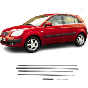 A&G Tuning Kia Rio Hb Kasa Krom Cam Çıtası 6 Prç 2006-2011 Arası Paslanmaz Çelik