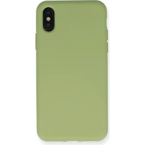Bilişim Aksesuar  Apple iPhone Xs Max Kılıf Nano Içi Kadife  Silikon - Yeşil