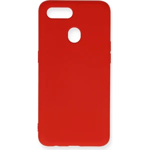 Bilişim Aksesuar  Oppo A5S Kılıf Nano Içi Kadife  Silikon - Kırmızı