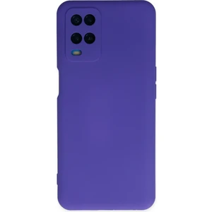 Bilişim Aksesuar  Oppo A54 4g Kılıf Nano Içi Kadife  Silikon - Mor