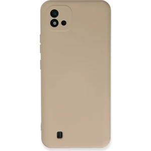 Bilişim Aksesuar  Realme C11 2021 Kılıf Nano Içi Kadife  Silikon - Pudra