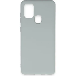 Bilişim Aksesuar  Samsung Galaxy A21S Kılıf Nano Içi Kadife  Silikon - Buz Mavisi