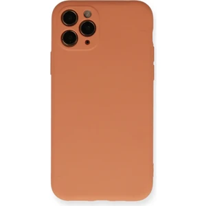 Bilişim Aksesuar  Apple iPhone 11 Pro Kılıf Nano Içi Kadife  Silikon - Mat Turuncu