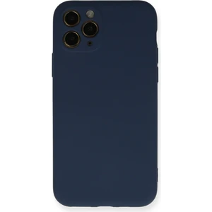 Bilişim Aksesuar  Apple iPhone 11 Pro Kılıf Nano Içi Kadife  Silikon - Lacivert