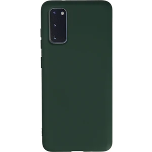Bilişim Aksesuar  Samsung Galaxy S20 Kılıf Nano Içi Kadife  Silikon - Koyu Yeşil