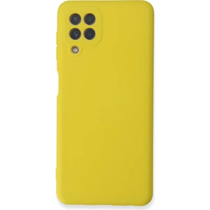 Bilişim Aksesuar  Samsung Galaxy M22 Kılıf Nano Içi Kadife  Silikon - Sarı