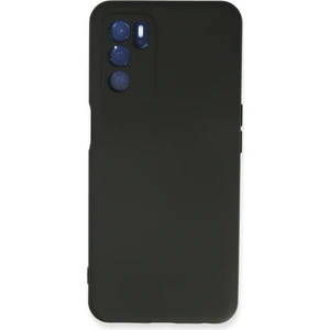Bilişim Aksesuar  Oppo A16 Kılıf Nano Içi Kadife  Silikon - Siyah