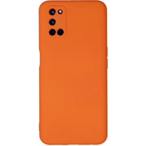 Bilişim Aksesuar  Oppo A72 Kılıf Nano Içi Kadife  Silikon - Turuncu