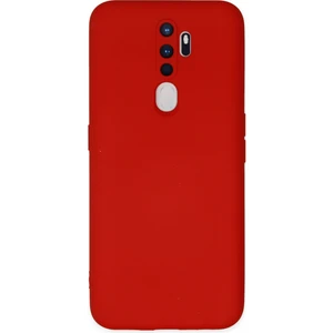 Bilişim Aksesuar  Oppo A5 2020 Kılıf Nano Içi Kadife  Silikon - Kırmızı