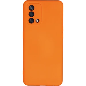 Bilişim Aksesuar  Oppo A74 4g Kılıf Nano Içi Kadife  Silikon - Turuncu