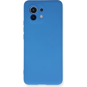 Bilişim Aksesuar  Xiaomi Mi 11 Kılıf Nano Içi Kadife  Silikon - Mavi