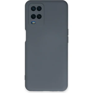 Bilişim Aksesuar  Oppo A54 4g Kılıf Nano Içi Kadife  Silikon - Gri