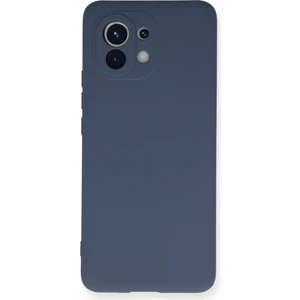 Bilişim Aksesuar  Xiaomi Mi 11 Kılıf Nano Içi Kadife  Silikon - Gri