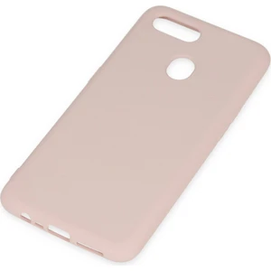 Bilişim Aksesuar  Oppo A5S Kılıf Nano Içi Kadife  Silikon - Pudra