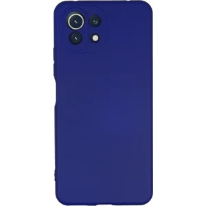 Bilişim Aksesuar  Xiaomi Mi 11 Lite Kılıf Nano Içi Kadife  Silikon - Koyu Mavi