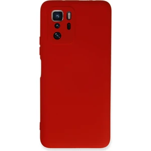 Bilişim Aksesuar  Xiaomi Poco X3 Gt Kılıf Nano Içi Kadife  Silikon - Kırmızı