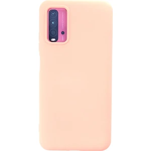 Bilişim Aksesuar  Xiaomi Redmi 9t Kılıf Nano Içi Kadife  Silikon - Pudra