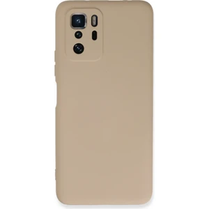 Bilişim Aksesuar  Xiaomi Poco X3 Gt Kılıf Nano Içi Kadife  Silikon - Pudra