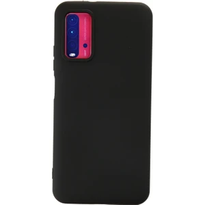 Bilişim Aksesuar  Xiaomi Redmi 9t Kılıf Nano Içi Kadife  Silikon - Siyah