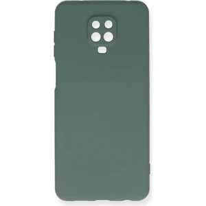 Bilişim Aksesuar  Xiaomi Redmi Note 9s Kılıf Nano Içi Kadife  Silikon - Koyu Yeşil