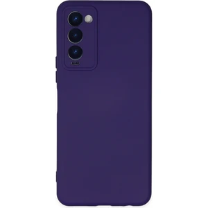Bilişim Aksesuar  Tecno Camon 18P Kılıf Nano Içi Kadife  Silikon - Mor