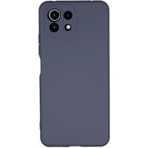 Bilişim Aksesuar  Xiaomi Mi 11 Lite Kılıf Nano Içi Kadife  Silikon - Gri