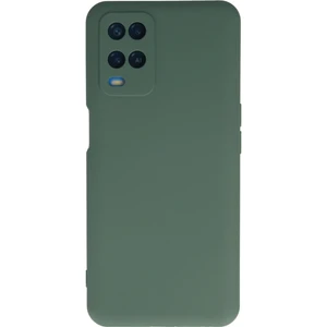 Bilişim Aksesuar  Oppo A54 4g Kılıf Nano Içi Kadife  Silikon - Koyu Yeşil