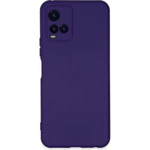 Bilişim Aksesuar  Vivo Y21 Kılıf Nano Içi Kadife  Silikon - Mor
