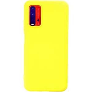 Bilişim Aksesuar  Xiaomi Redmi 9t Kılıf Nano Içi Kadife  Silikon - Sarı