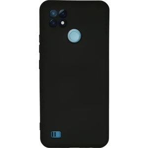 Bilişim Aksesuar  Realme C21 Kılıf Nano Içi Kadife  Silikon - Siyah