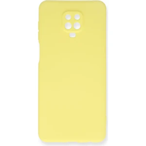 Bilişim Aksesuar  Xiaomi Redmi Note 9s Kılıf Nano Içi Kadife  Silikon - Sarı