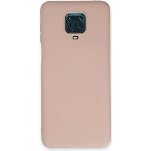 Bilişim Aksesuar  Xiaomi Redmi Note 9s Kılıf Nano Içi Kadife  Silikon - Pudra